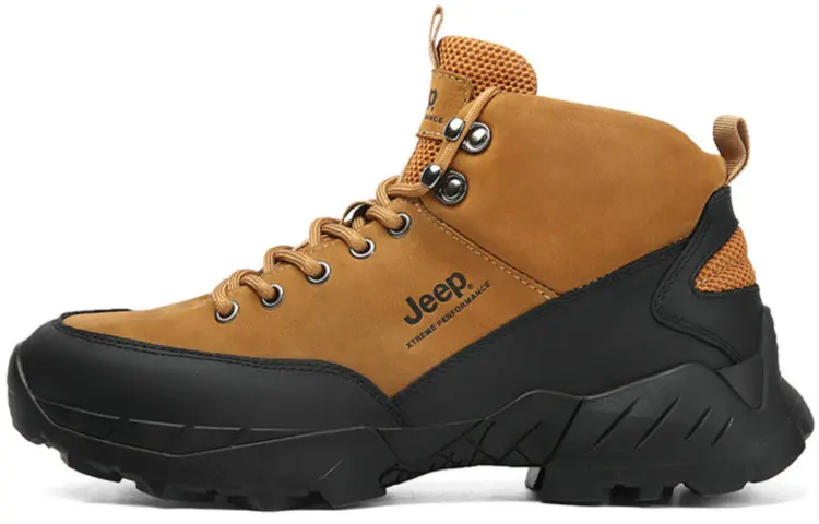 Jeep Ankle-Length Outdoor Boots Men's Golden
