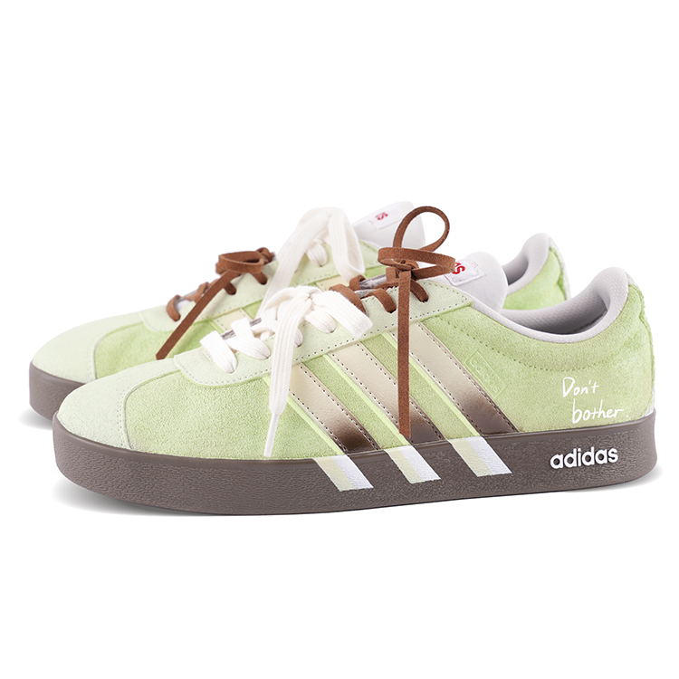 Adidas VL COURT 2.0 Abrasion Resistant Low Top Skateboard Shoes Unisex Green Brown купить в интернет-магазине Yoocart с быстрой доставкой по России.