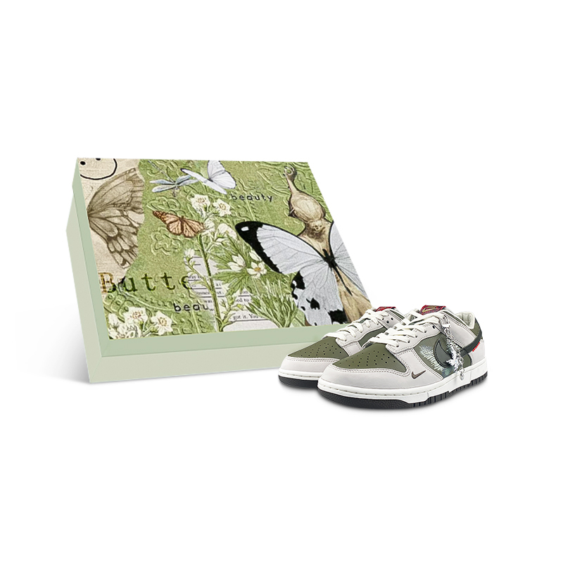 Nike Dunk Low Top Skateboard Shoes Unisex White Green