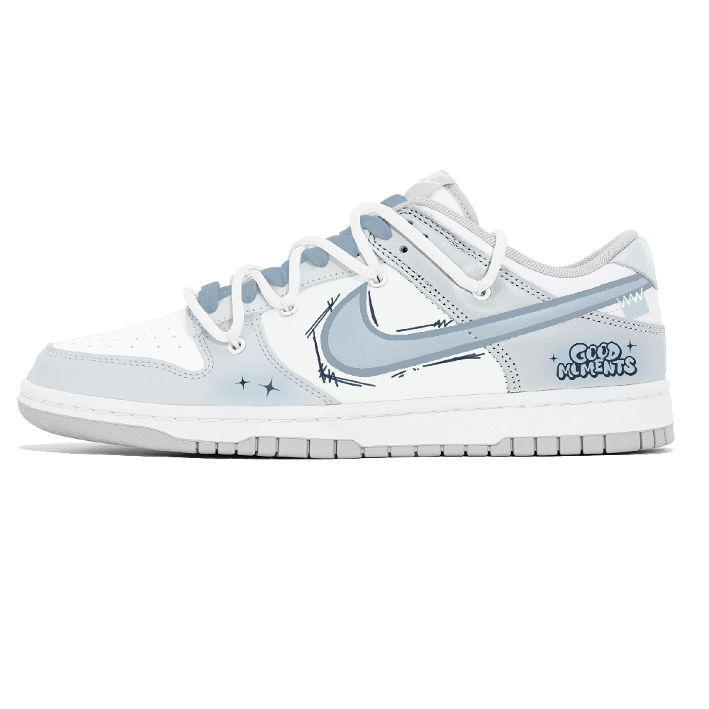 Nike Dunk Low top Skateboard Shoes Women's Blue White