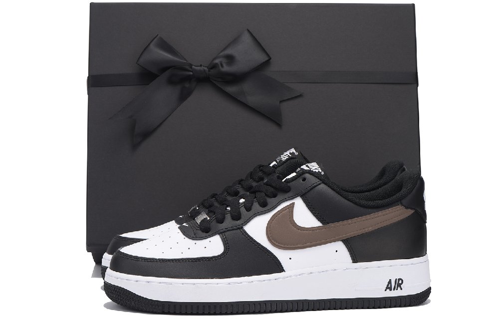 Nike Court Borough Anti-Slip Wear-Resistant Low-Top Skateboard Shoes Unisex Black Brown