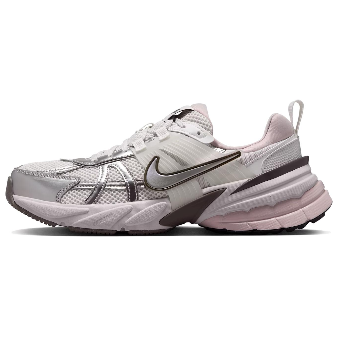 Nike V2K Run Platinum Tint Summit White Cave Stone Metallic Silver Women's