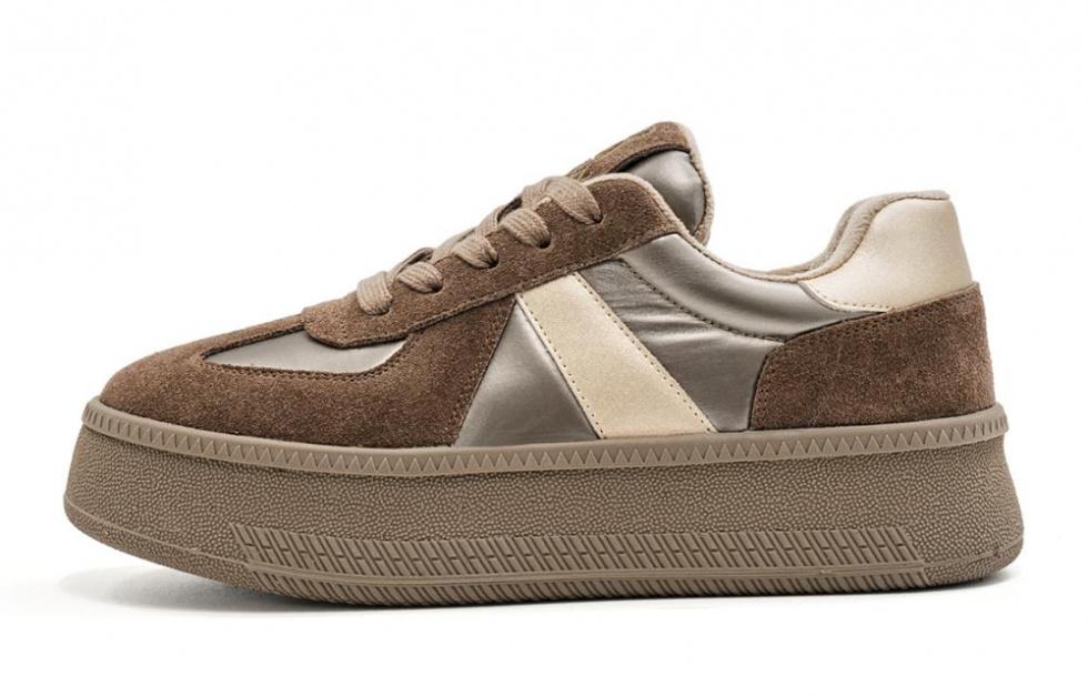 EBLAN Low-Top Skateboard Shoes Women's Brown