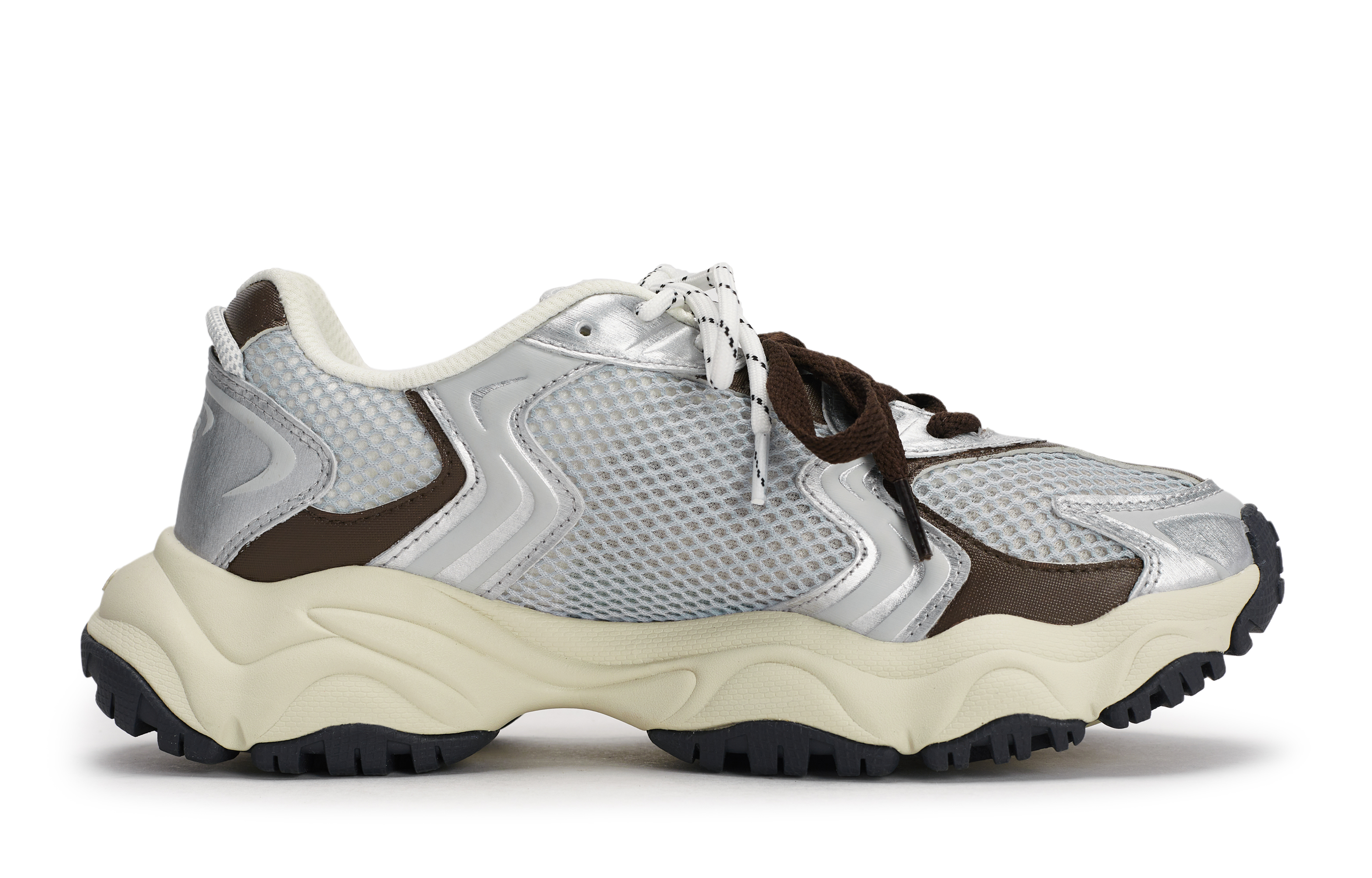 MLB New York Yankees Chunky Sneakers Unisex Low Top Gray/Silver/Brown/Blue
