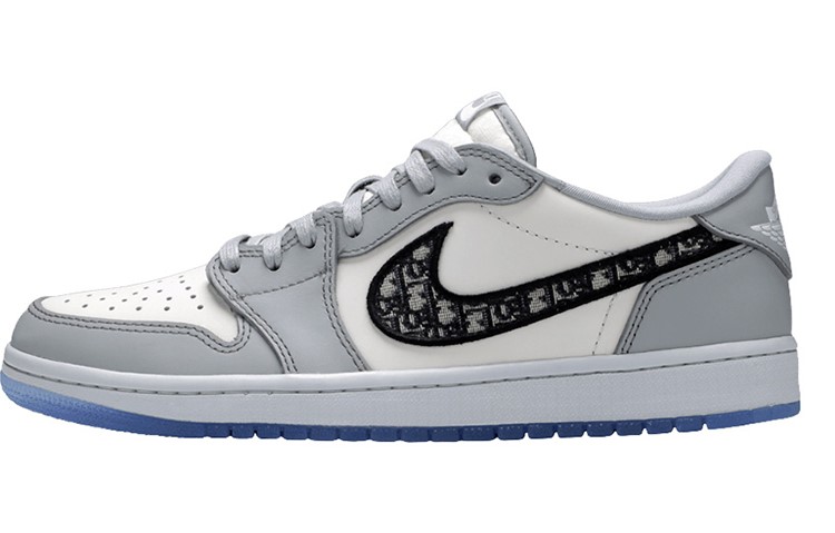 JORDAN 1 Low X Dior 'White Grey'