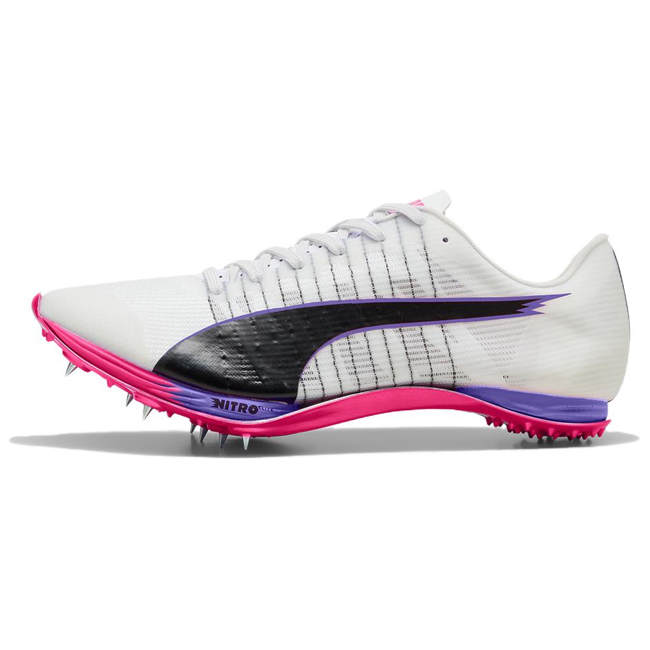 PUMA Nitro 400 Abrasion Resistant Low Top Running Shoes Unisex White
