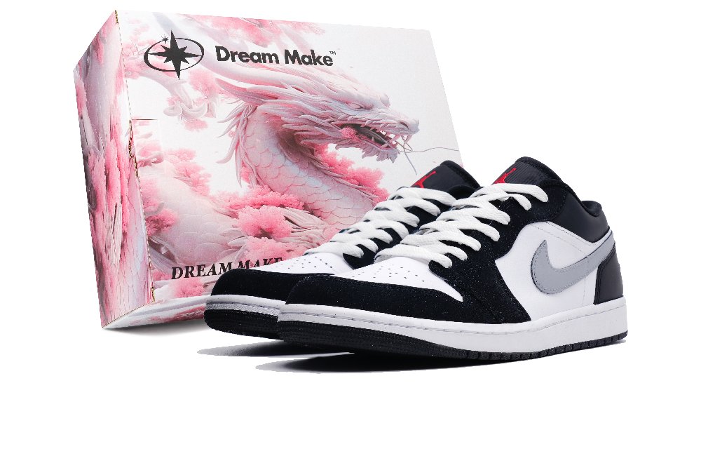 Jordan Air Jordan 1 Vintage Basketball Shoes Men Low Top Gray
