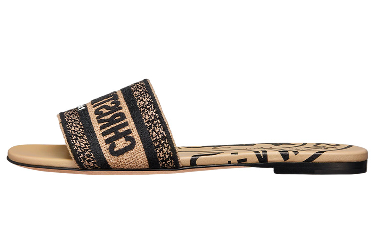 DIOR Dway Quiet Slide Slippers Women's Beige Yellow купить в интернет-магазине Yoocart с быстрой доставкой по России.