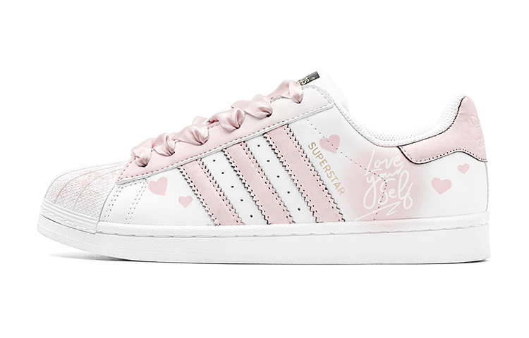 Adidas Originals Superstar White Gift Set, Love Declaration Low Top Skateboard Shoes Unisex Pink купить в интернет-магазине Yoocart с быстрой доставкой по России.