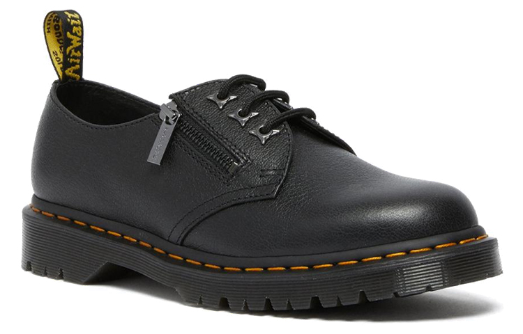 Dr.Martens 1461 Zip Tumbled Casual Single Shoes Women's Black