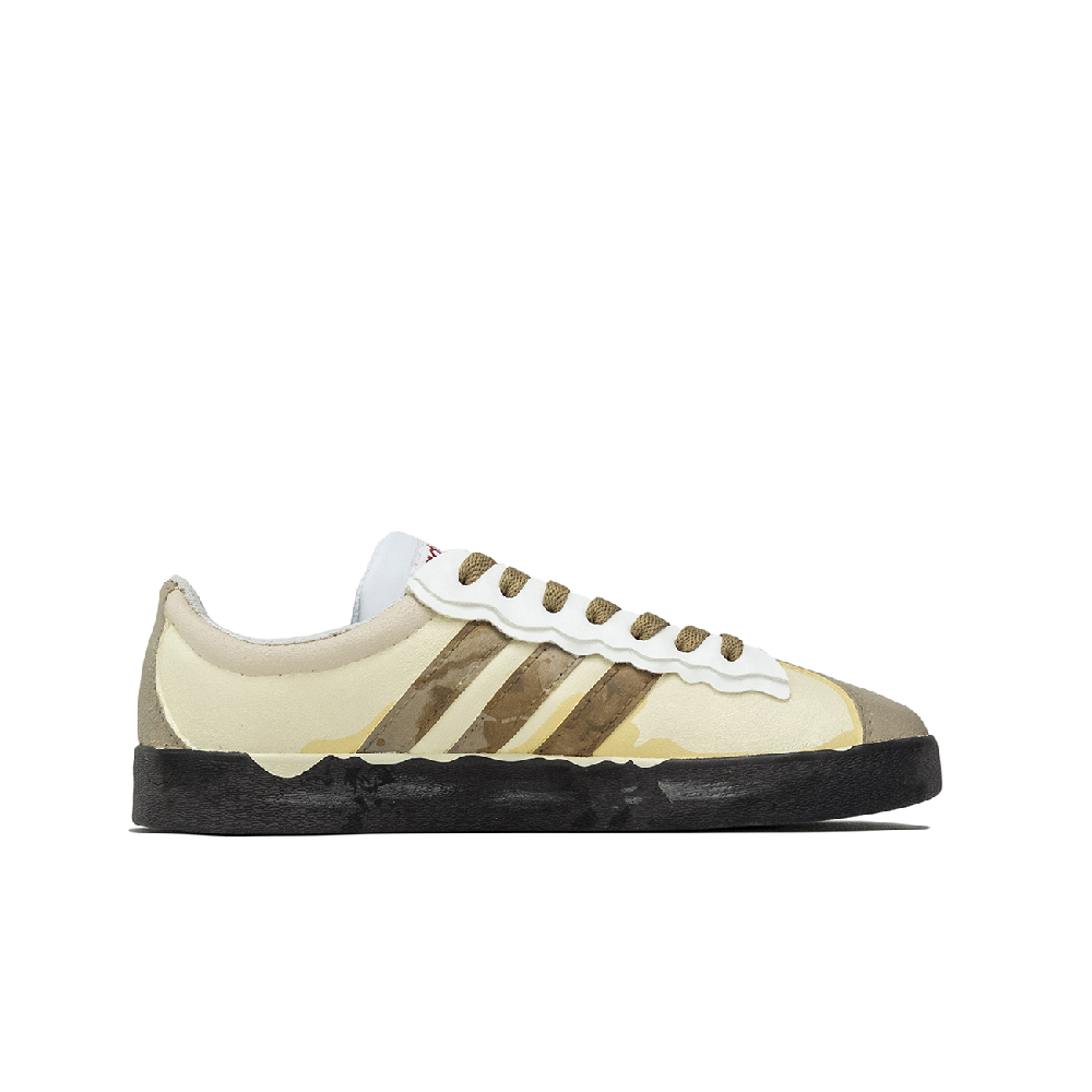 Adidas Neo VL Court 2.0 Lively Island, Honey Pot Anti Slip Wear Resistant Low Top Skateboard Shoes Unisex Brown Yellow