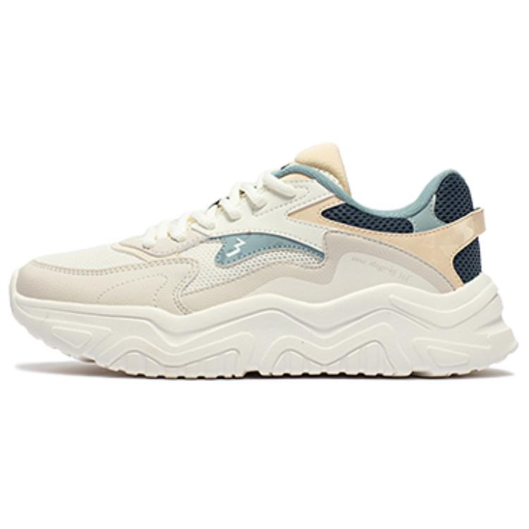 361° Cushioning Slip Resistant Low Top Casual Shoes Women's White Blue