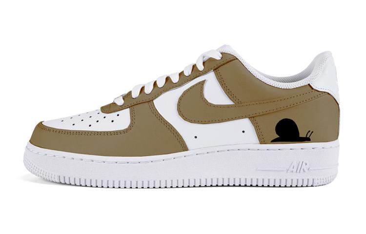Nike Air Force 1 Air Force 1 Low-Top Skateboard Shoes Men's Brown