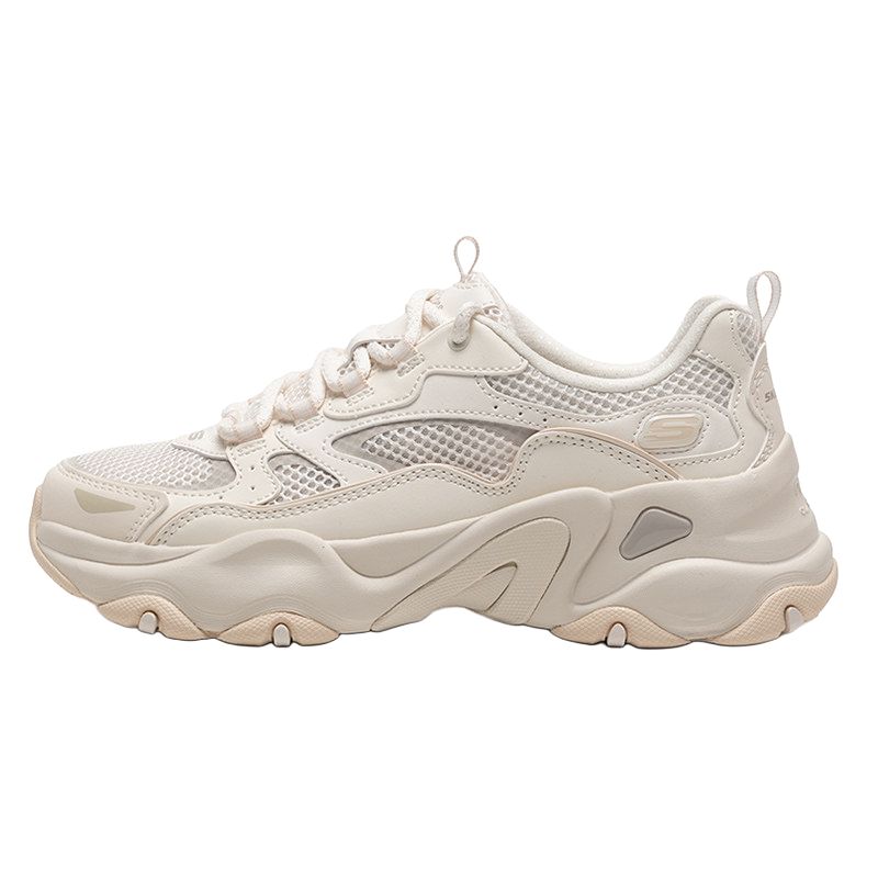 Skechers D'LITES 5.0 Low Top Chunky Sneakers Women's Beige