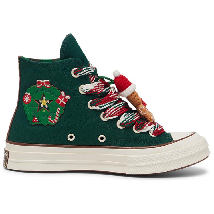 Converse Chuck 70 Hi X Mas Gingerbread & Knit Sock Midnight Clover Women's