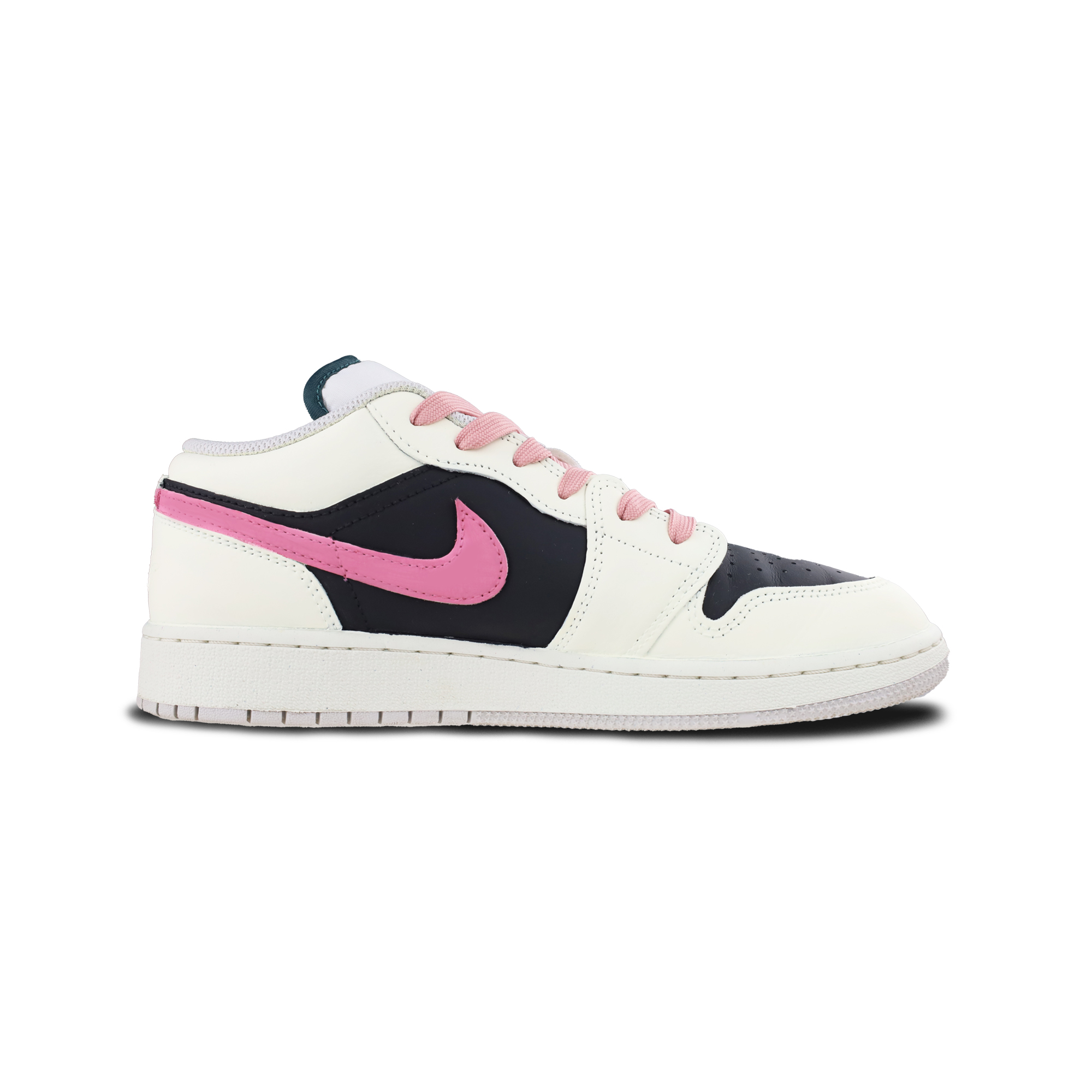 Jordan Air Jordan 1 Abrasion Resistant Low top Vintage Basketball Shoes Unisex Beige