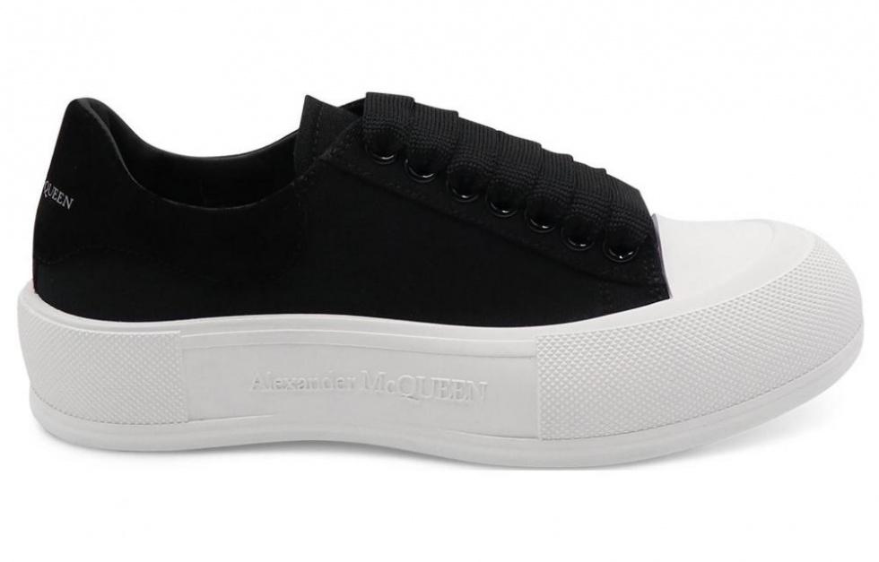 Alexander McQueen Deck Skate Plimsoll Lace Up Black Women's купить в интернет-магазине Yoocart с быстрой доставкой по России.