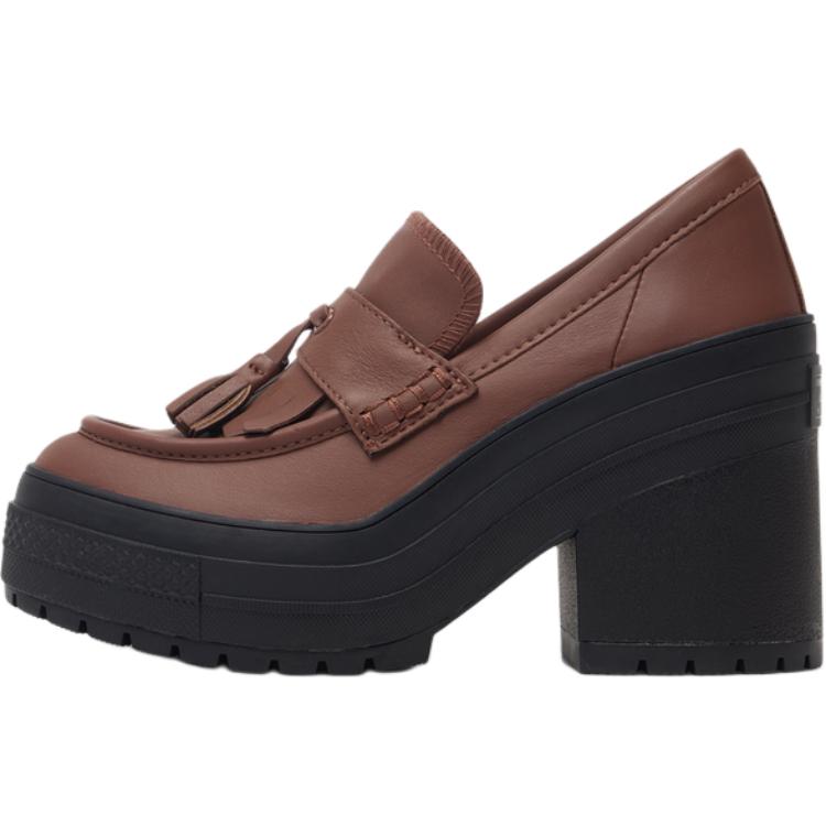 Converse Women's Chuck 70 De Luxe Heel Loafer Platform Low 'Dark Roast' Women's