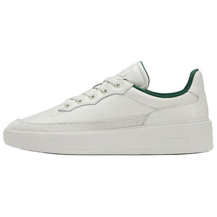 LACOSTE Low-Top Skateboard Shoes Men's Ecru