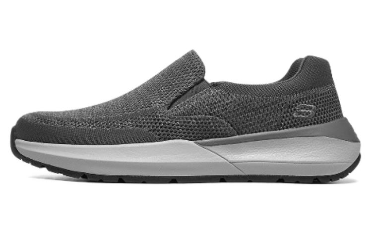 Skechers Cushioning, Wear Resistant Low Top Casual Shoes Men's Gray
