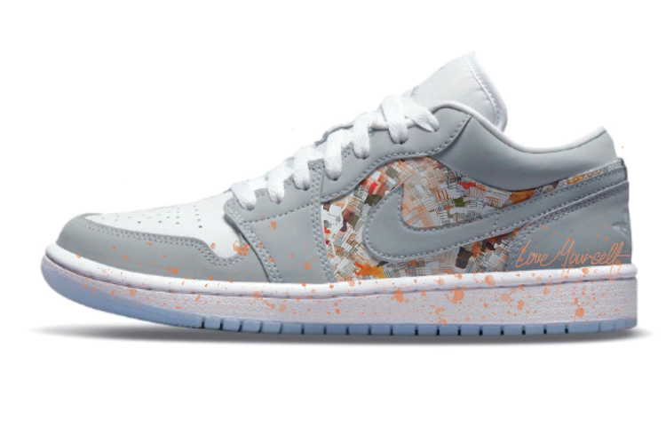 Jordan Air Jordan 1 Vintage Basketball Shoes Women's Low Top Gray/White
