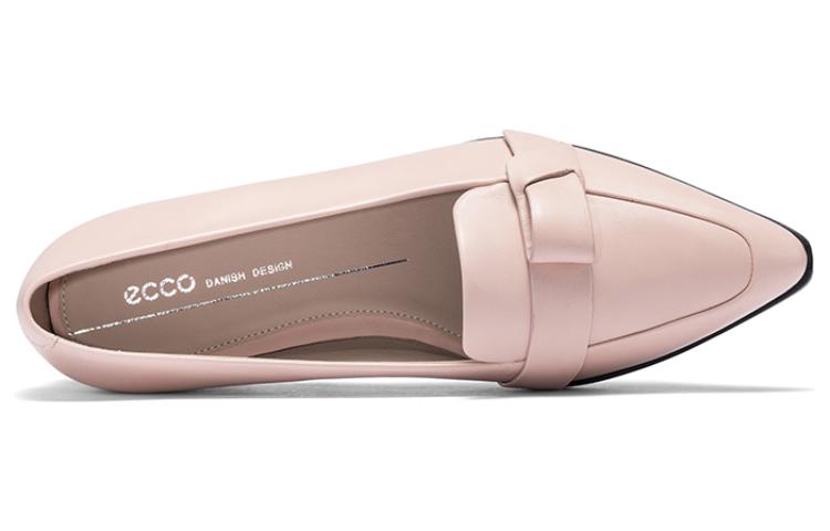 Ecco 20-Pointed Toe Collection Casual Single Shoes Women's Nude Pink
