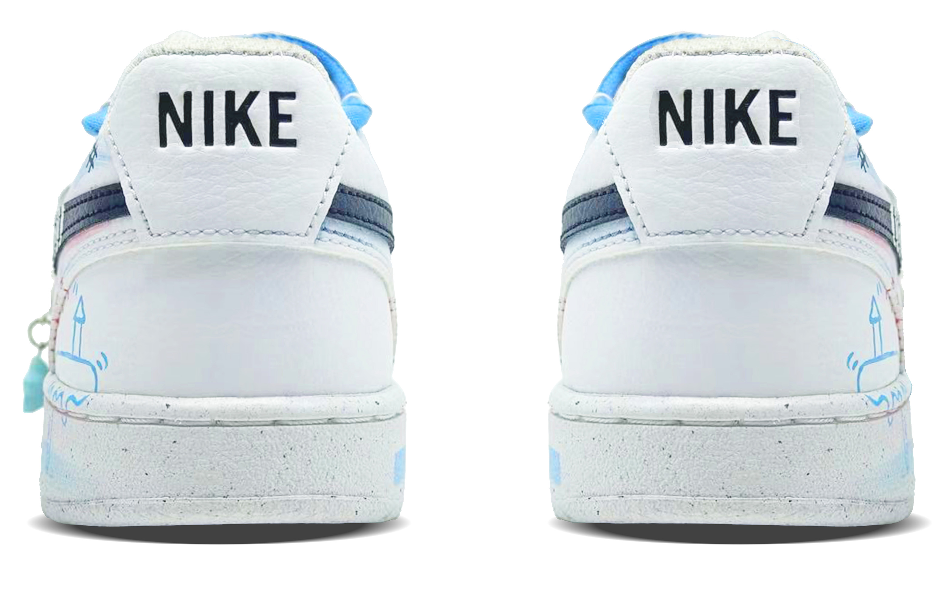 Nike Court Vision 1 Skateboard Shoes Men's Low top White/Blue купить в интернет-магазине Yoocart с быстрой доставкой по России.