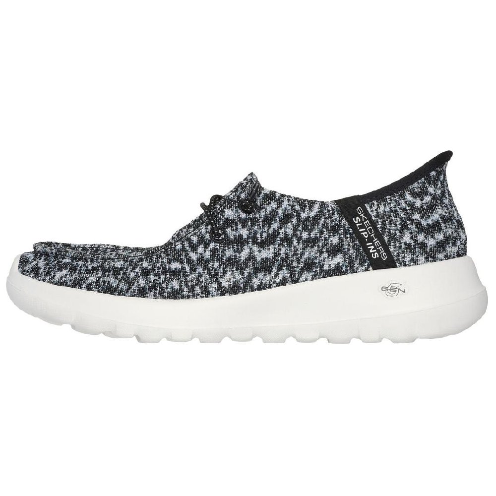 Skechers Slip Ins Low Top Casual Shoes Women's Black White