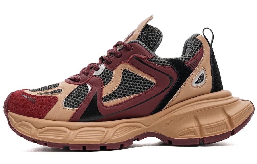 EBLAN Low-Top Chunky Sneakers Women's Red Apricot & Zelkova