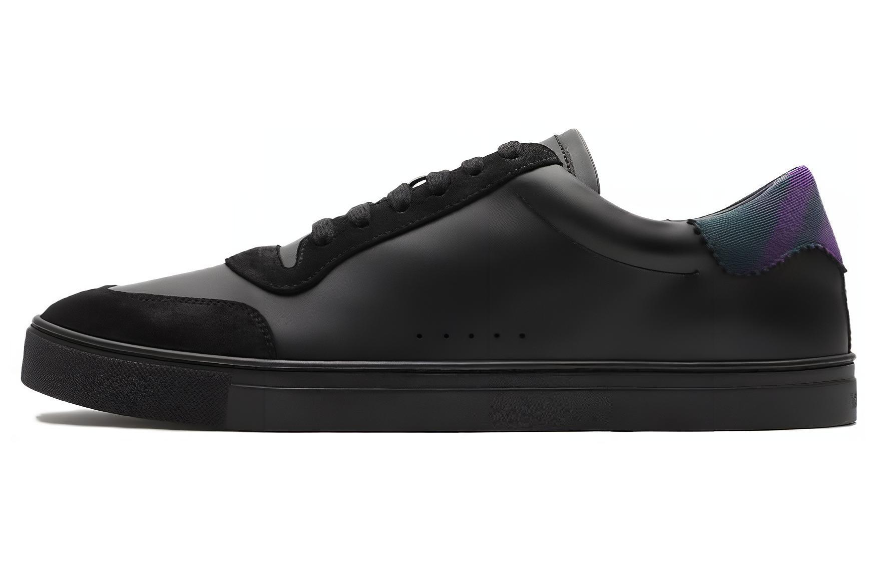 Burberry Round-toe Leather Sneakers