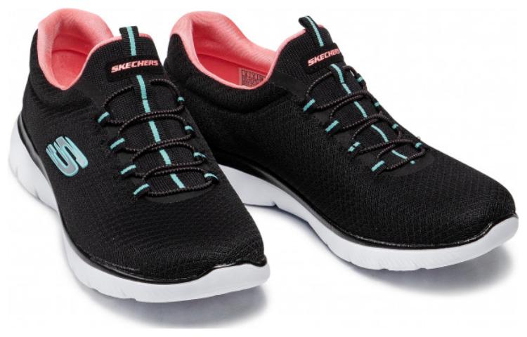 Skechers Summits Cushioning, Abrasion Resistant, Breathable, Lightweight Low top Casual Shoes Women's Black Pink купить в интернет-магазине Yoocart с быстрой доставкой по России.