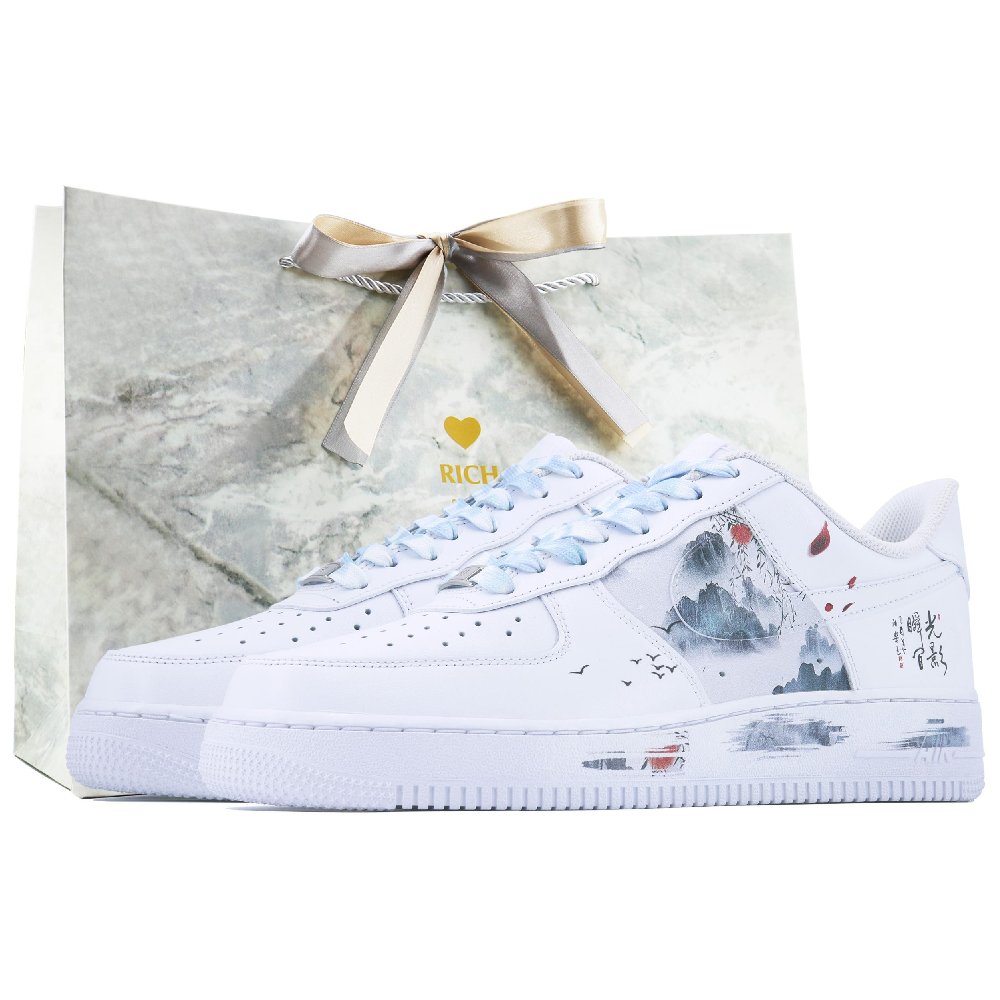 Nike Air Force 1 Rain SDS Slip-Resistant Low-Top Skateboard Shoes Unisex White