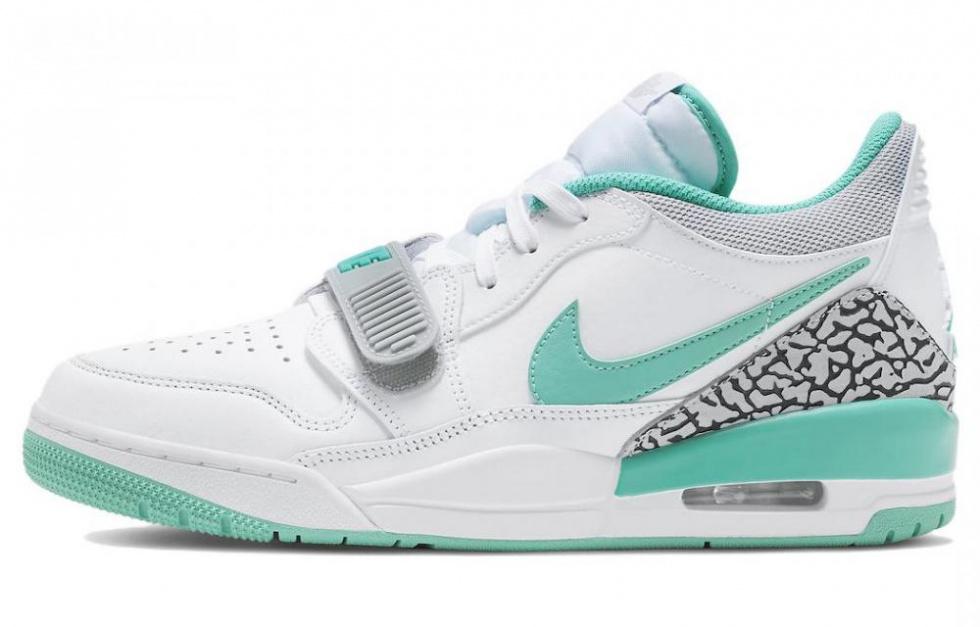 JORDAN Legacy 312 Low White Turquois