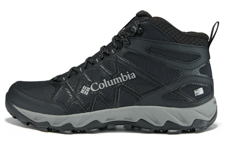 Columbia Anti-Slip Wear-Resistant Mid-Top Outdoor Shoes Men's Black