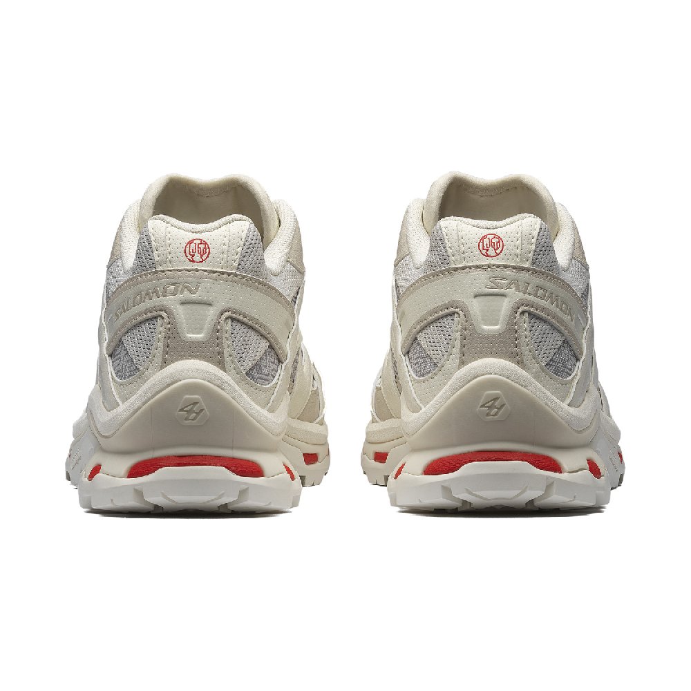 SALOMON Snake CNY Collection Abrasion Resistant Low Top Running Shoes Unisex Vanilla Earth Gray Fire Red