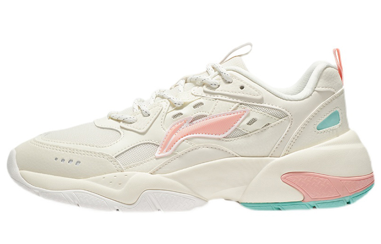 LiNing Low-Top Casual Shoes Women's White Pink