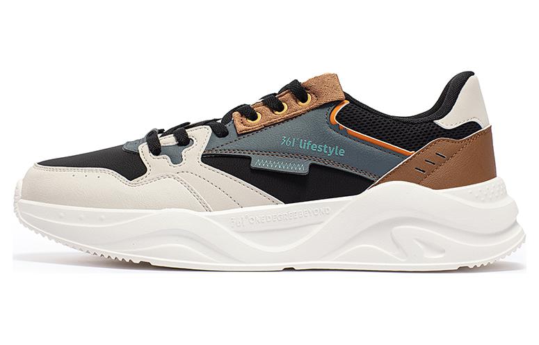 361° Wear resistant And Waterproof Low Top Casual Shoes Men's Black White