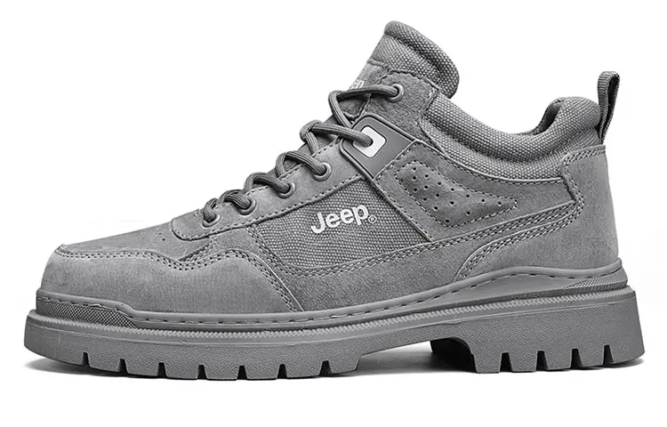 Jeep Low Top Casual Shoes Men's Gray