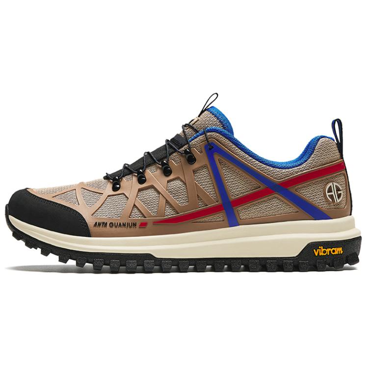 Anta Champion Series Cushioned Slip-Resistant Low-Top Outdoor Shoes Men's Brown Black