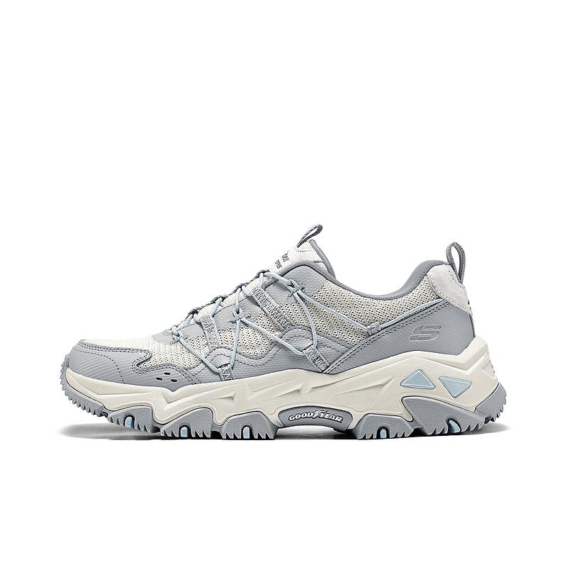 Skechers OUTDOOR Low Top Running Shoes Women's Gray Blue