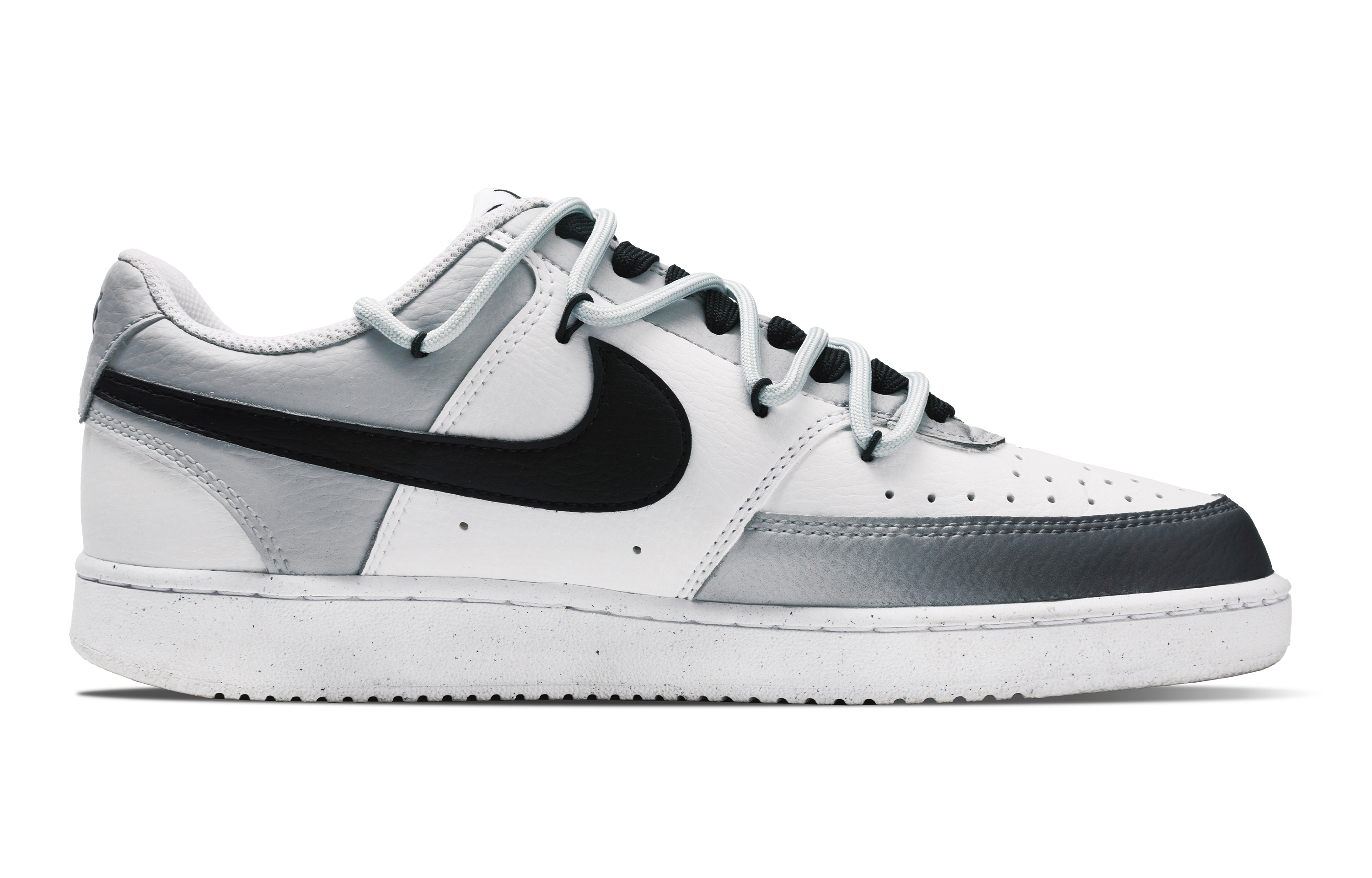 Nike Court Vision 1 Blazing Night Riddle Anti Slip Wear Resistant Low Top Skateboard Shoes Men's Black White купить в интернет-магазине Yoocart с быстрой доставкой по России.