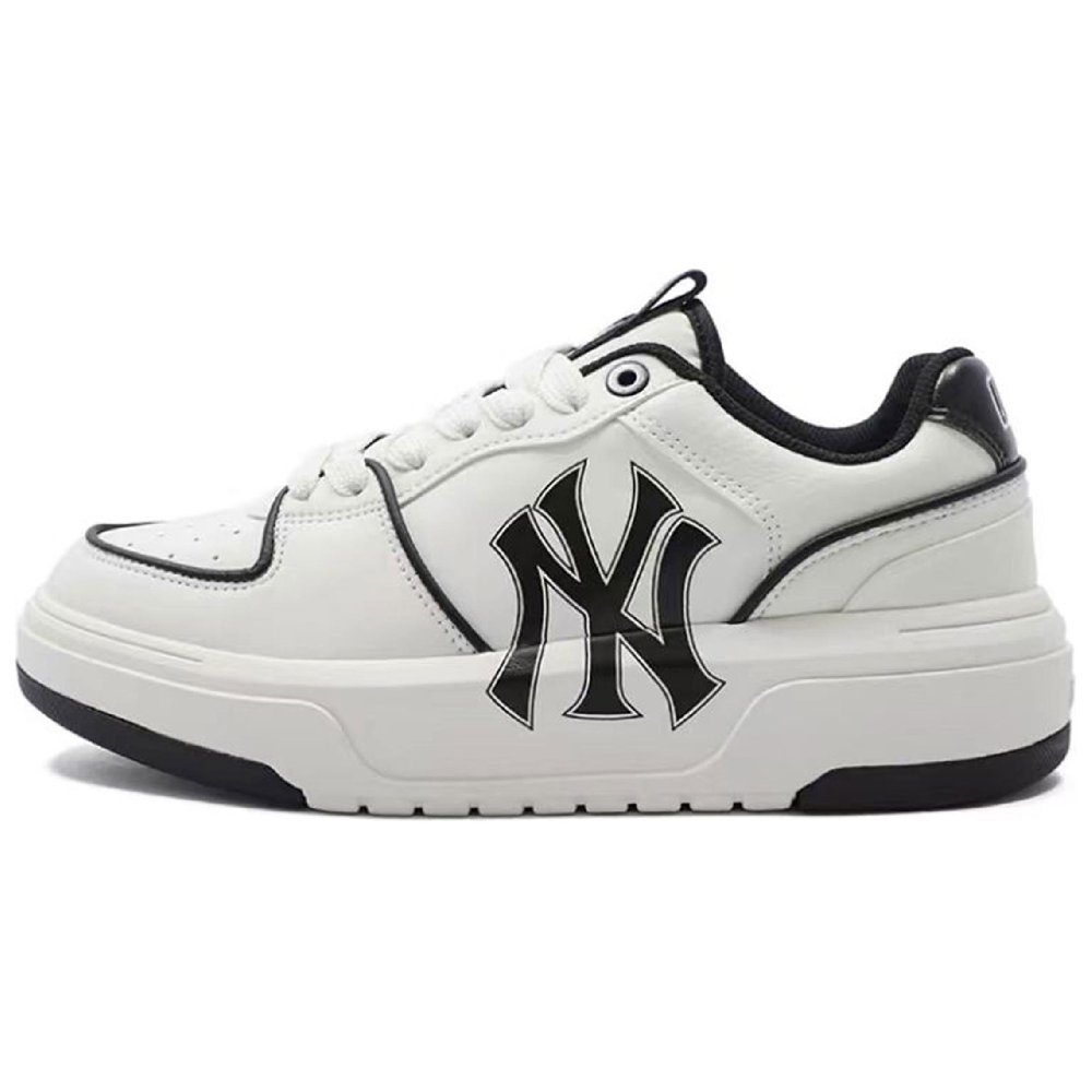 MLB Chunky Liner Abrasion-Resistant Low-Top Skateboard Shoes Unisex White Black