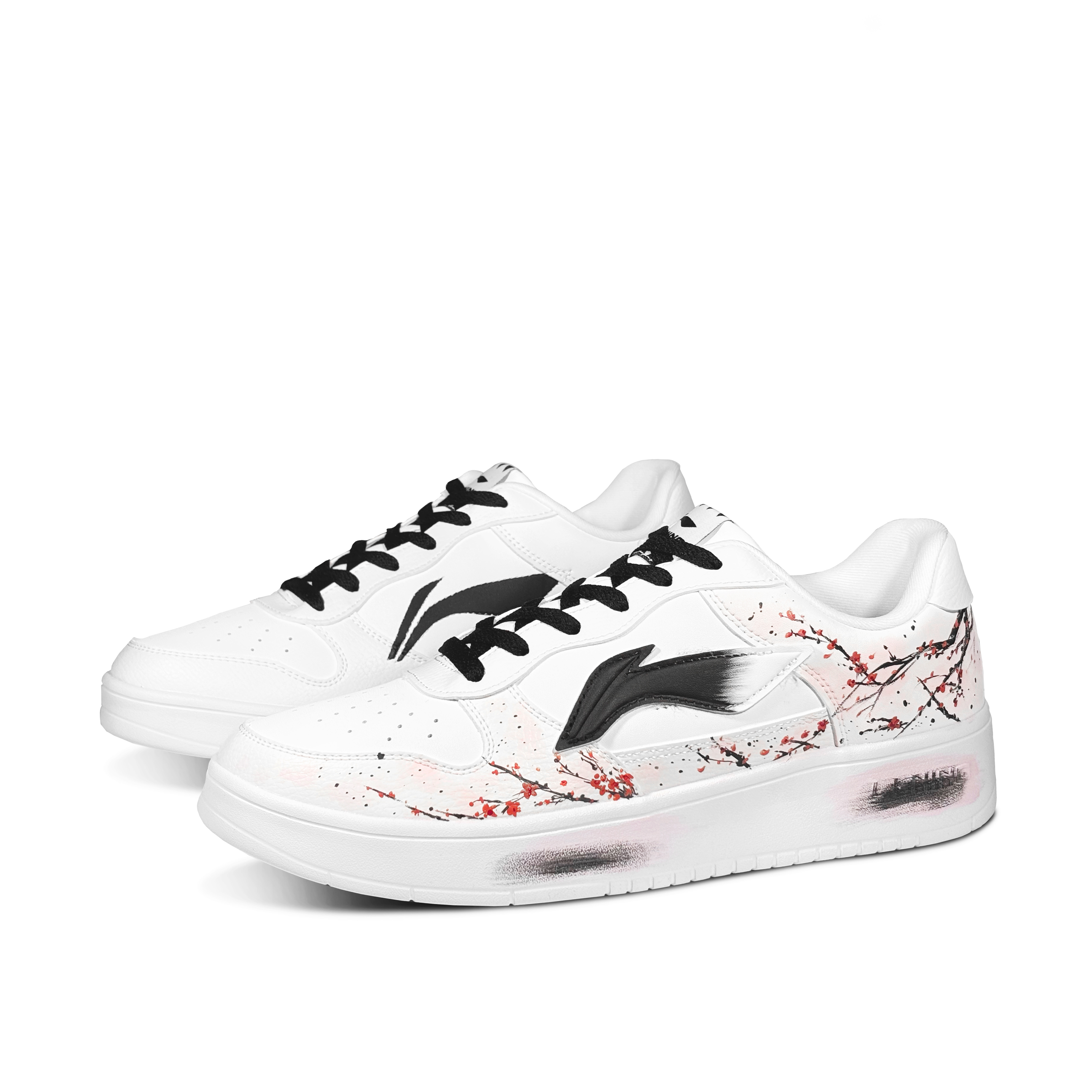 LiNing Pontoon Boats Slip Resistant, Abrasion Resistant, Breathable Low top Skateboard Shoes Men's Red White купить в интернет-магазине Yoocart с быстрой доставкой по России.