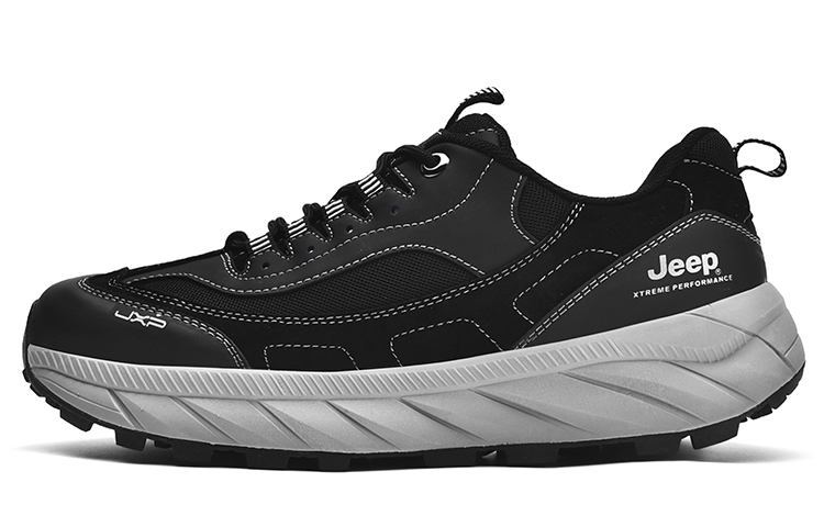 Jeep Low Top Outdoor Shoes Men's Black