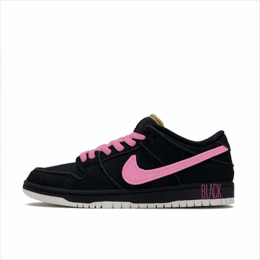 Nike Dunk SB Low Top Skateboard Shoes Unisex Black Pink