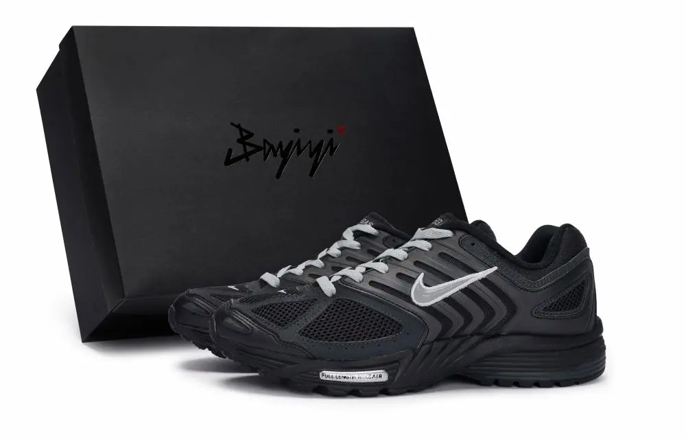 Nike Air Pegasus 2K5 Anti-Slip Wear-Resistant Low-Top Casual Running Shoes Unisex Black Gray