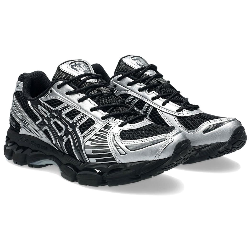 ASICS GEL Kayano 12.1 Abrasion Resistant Low top Casual City Commute Running Shoes Unisex Silver Black