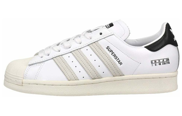 Superstar Adidas Originals 'Size Tag Cloud White'