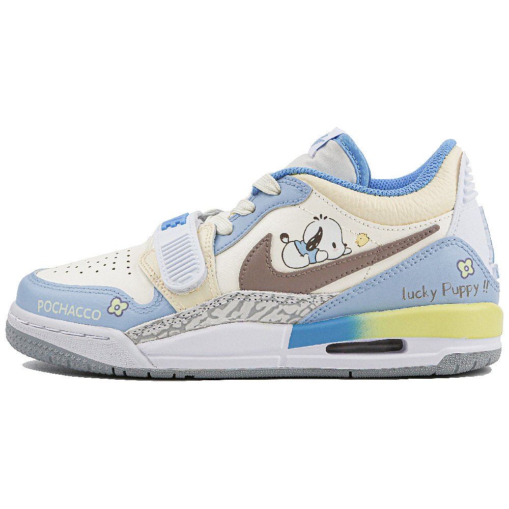 Jordan Air Jordan Legacy 312 LowGS Low-Top Vintage Basketball Shoes GS White Blue