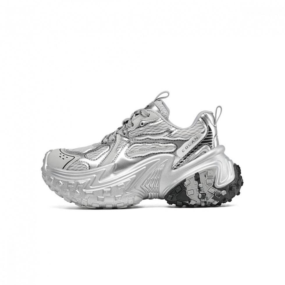 EBLAN Low-Top Chunky Sneakers Women's Silver